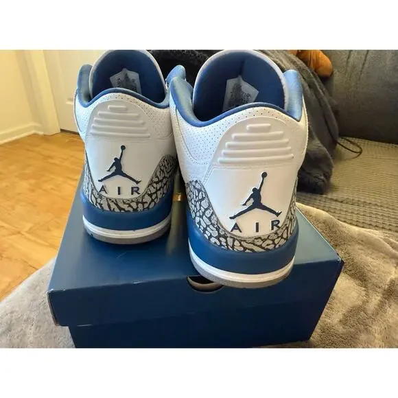 Jordan Retro 3 Sneakers size 11.5 white/metallic cooper - Picture 6 of 8